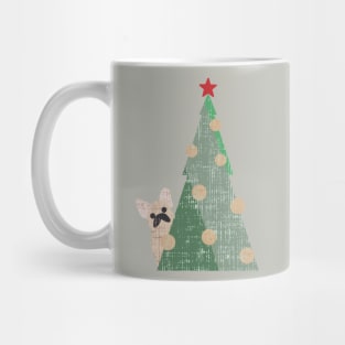 Minimal Christmas Frenchie Mug